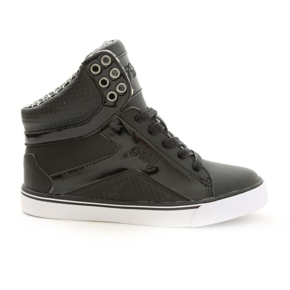 Pastry Pop Tart Grid Youth Sneaker in Black/White Size 3